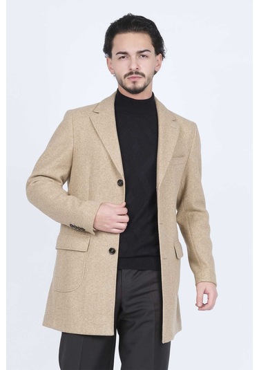 Allegro Erkek Cep Detaylı Kaban 0365701 Camel
