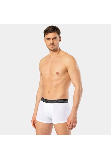 Cacharel Erkek 3'lü Boxer 1320/beyaz-siyah-gri KARIŞIK RENK