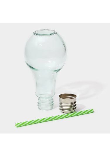 Dolana 500 Ml Cam "ampul" Şişe Lamba Camdan Pipetli Ve Kapaklı 139713299 Beyaz