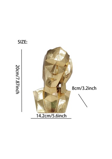 Suntek Reçine Düşünür Heykeli Ev Dekoru Soyut Figür Masa Hayır Dinle