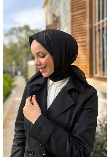 Aker Elegance Monogram Eşarp - 10905001 Siyah
