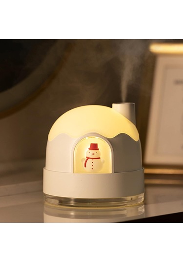 Geeroyoo 350ml Usb Mikro Nemlendirici Ve Gece Lambası - Sessiz Çalışma, Sürekli/aralıklı Buhar Modu, Ev/ofis Kullanıma Uygun Beyaz/pembe