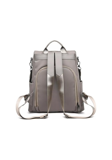 Yuntech01 Kadın Çift Askılı Sırt Çantası - Basit Klasik Nilon Oxford Kumaşı - Pratik Dışarı Çıkışlar İçin Kahverengi Çok Renkli