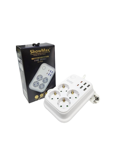 Showmax Sh-4629 Termal Akım Korumalı 2 Metre Priz 2 M