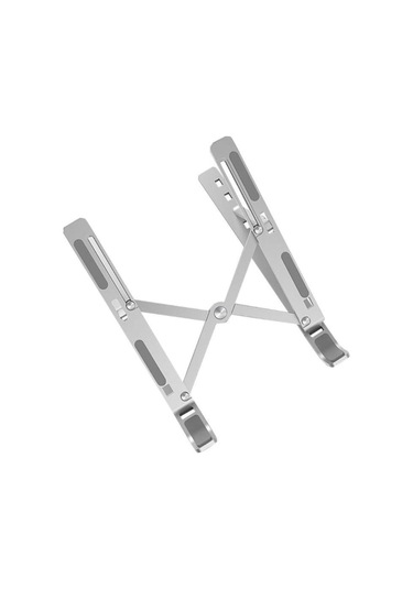 Alüminyum Alaşım Kanepe Defter Montajlı Kanepe Katlanabilir Dizüstü Bilgisayar Standı Gümüş Silver