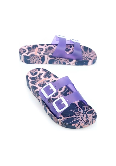 Gezer Kadın Yazlık İki Toka Ayarlanabilir Rahat Taban Havuz Plaj Günlük Terlik Gt6yze.15612.01.7r2.l3 Mor