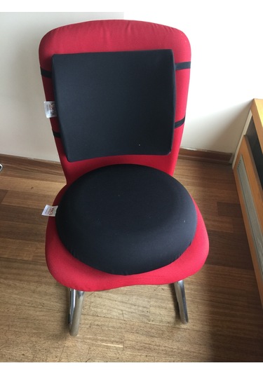 Visco Li Yastık Oturma Simidi Bel Yastığı Boyun Seyahat Yastığı N11.1