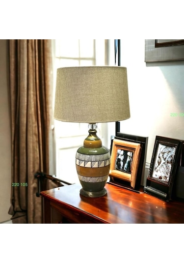 Mercan Abajur Bohem Yeşil 220 105 Çok Renkli