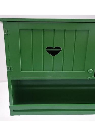 Hobi Adn 90356 Mutfak Dolap Terek Kalp Kapaklı Ahşap Mdf Parlak Yeşil El Yapım