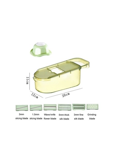 Primepickings Mutfak El Korumalı 3 Bıçaklı Meyve-sebze Dilimleyici, Patates Ve Salatalık Kesici Diğer