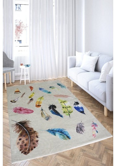 Nur Home Nrh-75 Süngerli Halı Örtüsü Açelya Çok Renkli