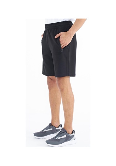Tommy Life Ryan Siyah Cepli Standart Kalıp Erkek Şort - 81239 Siyah