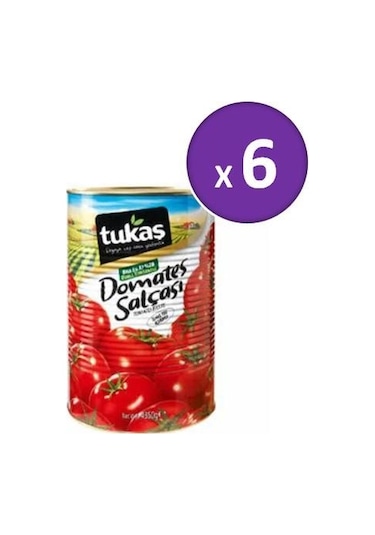 Tukaş Domates Salçası 4350 gr x 6 Adet
