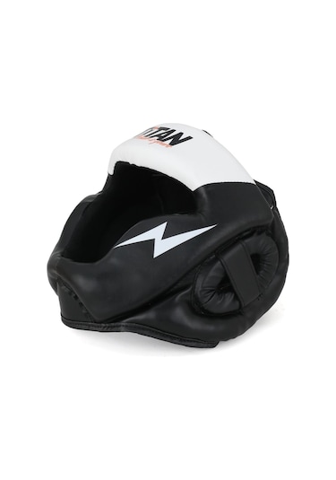 Yüz Korumalı Siyah Beyaz Antreman Boks Kaskı Çok Renkli