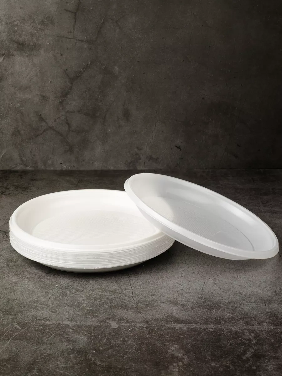 Plastcup Tek Kullanımlık Plastik Tabaklar 100 Adet 236611134 100 adet