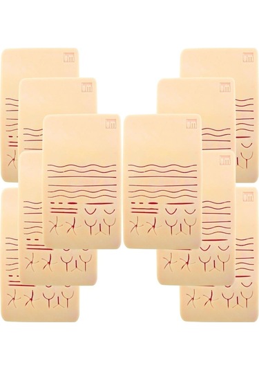 Edulaparoskopi Cerrahi Yara Silikon Sütür Pedi 10'lu