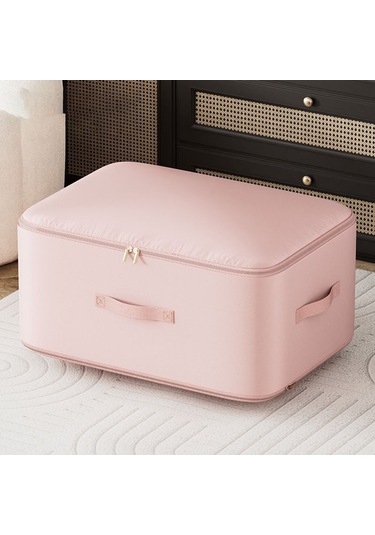 Lemestar Kıyafet Ve Yorgan Saklama Çantası - Su Geçirmez Nem Engellici - Dayanıklı Çift Yönlü Reşat - Geniş Tutamaklı - Pembe 54x42x60 Cm Pembe