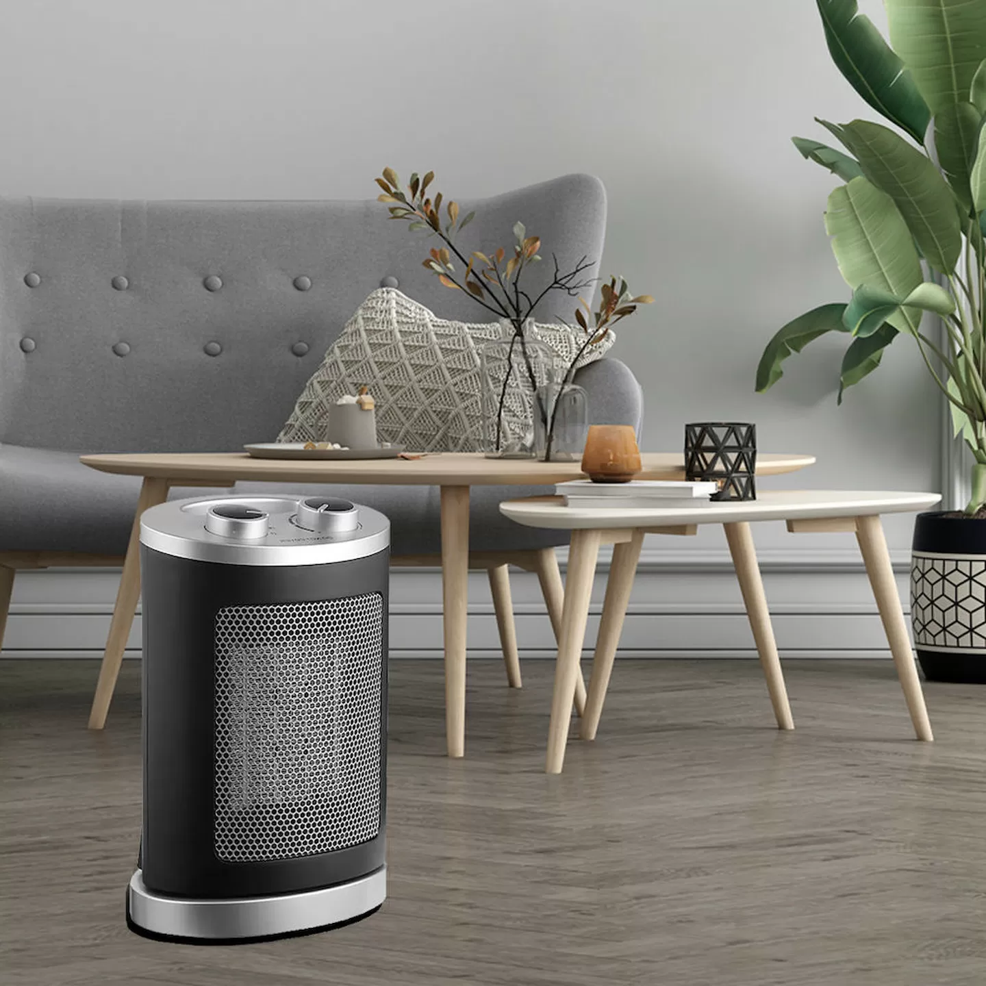 Kasaplus Voltomat 1500w Termostatlı Seramik Fanlı Isıtıcı Ayarlanabilir Termostatlı Elektrikli Isıtıcı