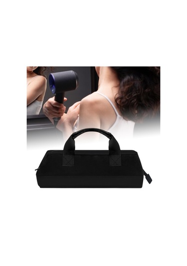 Suntek Saç Kurutma Makinesi Seyahat Çantası Siyah