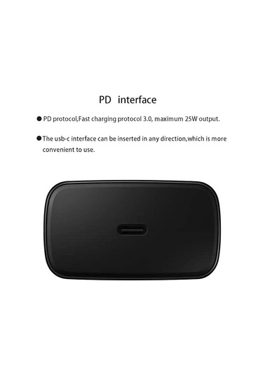 /nn/25w, Samsung Hızlı Şarj Adaptörü Ve Usb-c Kablosuyla Uyumludur 2m, 1 Paket 1 Paket Samsung 25w Siyah 1-p