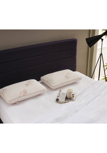 Dinlendirici Tombul Visko Yastık - Ortopedik Hydra Güzellik Yastığı - Hyaluronic Kolajen Yastık 1 Adet Çok Renkli