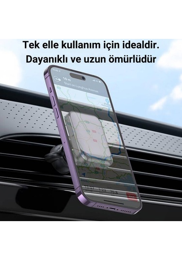 Polham Safecar Manyetik Mıknatıslı Araç İçi Telefon Tutucu,süper Mıknatıslı,titremez,düşmez Telefon Tutucu