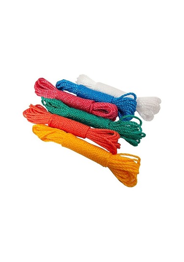 10 Metre Naylon Çamaşır İpi 24 Lü Çok Renkli