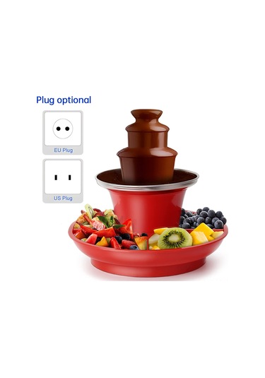 Yaozixa 3 Katlı Çikolata Çeşmesi - Pratik Fondü Makinesi, Kolay Temizlenir Paslanmaz Çelik, 200g Çikolata Eritme Diğer