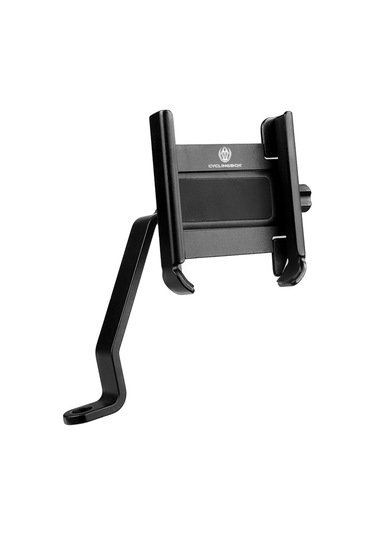 Cyclıngbox-yükseltilmiş Alüminyum Alaşım Bisiklet Cep Telefonu,ya18857b-3 Siyah