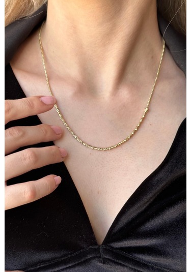 Zümrüt Sarraf 14 Ayar Altın Kesme Dorikalı Kolye