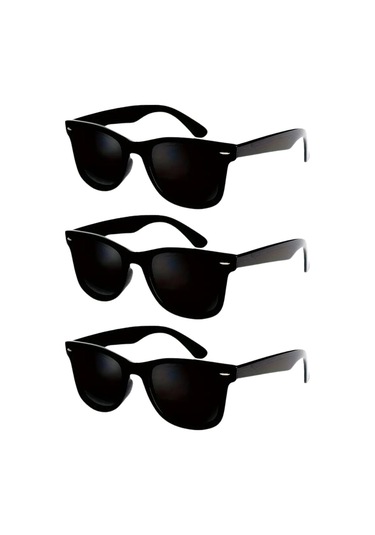 Vos Versa Siyah Unisex 3lü Güneş Gözlüğü Vvg011003 Siyah