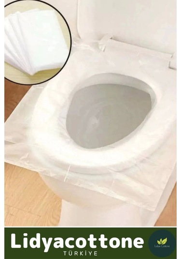 Klozet Kapak Örtüsü Pratik Kullanımlı Hijyenik Klozet Kapağı Poşeti Avm Halka Açık Tuvalet 50 Adet Çok Renkli