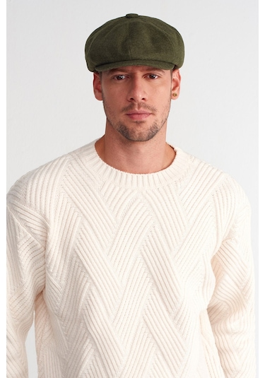 Erkek Yeşil Kasket Baretta Peaky Blinders Şapka