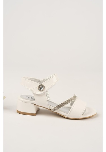 Kız Çocuk Taşlı Abiye Ayakkabı Siyah