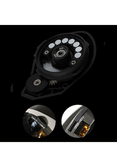 Artfulabode Yüksek Sol Manyetik Maksimum Makarası Makarası Makarası İle İçin Hızlı Fren El Drag. Döner Ç Balıkçı Baitcaster Atış 7.2:1 18lb Od