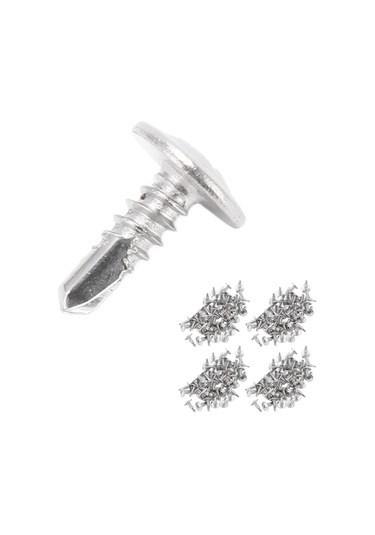 Symbee 304 Paslanmaz Çelik M4.2x13 Otomatik Delici Vida Seti, 200 Adet Yuvarlak Başlı, Dayanıklı Ve Paslanmaz, Ev, Ofis, Mobilya Tamiri İçin