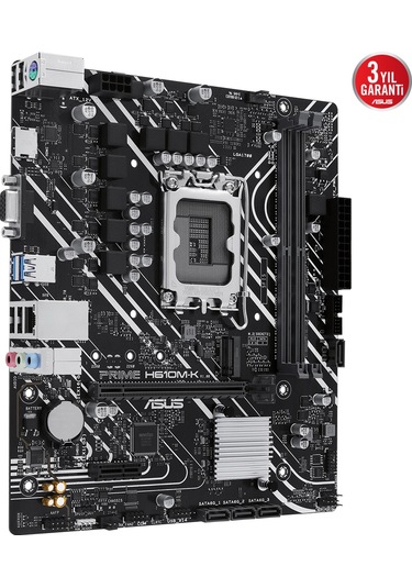 Asus Prıme H610m-k Ddr5 5600mhz Hdmı Vga Matx 1700