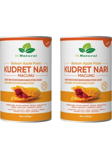 Dr. Natural Kudret Narı Macunu Bitki Karışımlı Bitter Melon Macun 2 x 240 G