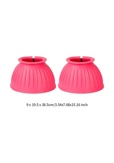 Homyl At Botları Binicilik Eğitim Için Kalın Kauçuk Toynak M Koyu Pembe