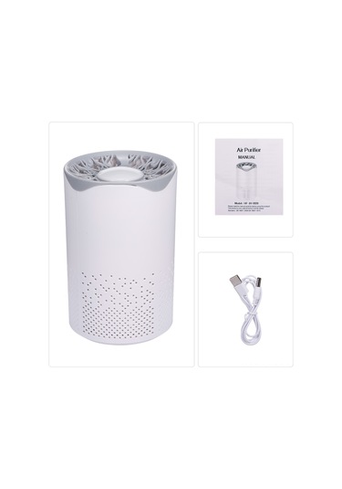 Geeksen Ev İçin Hava Temizleyici - Formaldehit, Koku, Duman, Toz Ve Piyango Giderici - 20m³ Kapasite - 35db Sessiz Çalışma Beyaz