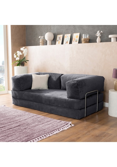 Argimo Godila Çok Amaçlı Sofa Çift Kişilik Yatak Koltuk Antrasit