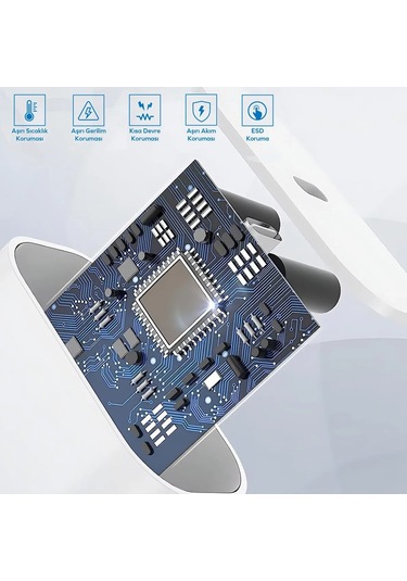 Tonex 25w Pd Type-c To Type-c Kablolu Şarj Aleti Beyaz