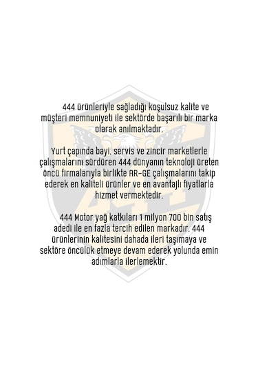 444 Nano Manuel Şanzımanlar İçin Şanzıman Koruyucu Katkı 185 ML