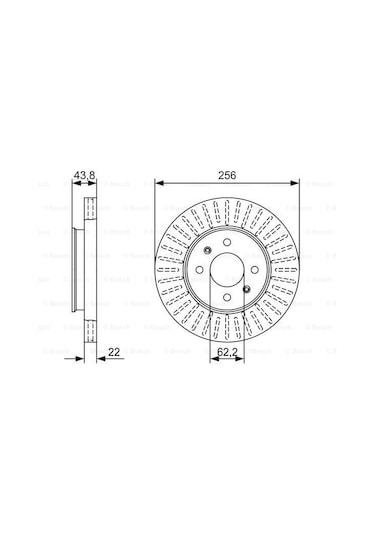 Hyundai İ20 1.2 2014-2018 Bosch Ön Disk 2 Adet N11.1855