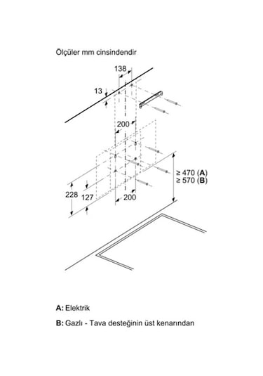 Siemens LC64KPJ70T 60 CM Duvar Tipi Davlumbaz