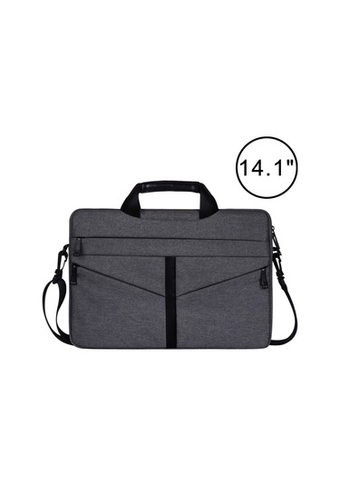 14.1 inç Omuz Askısı İle Laptop Çantası Koyu Gri 14.1 inch