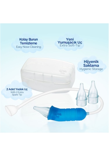 Wee Baby Burun Temizleyici Aspiratör Seti (10 Adet Yedek Uç)