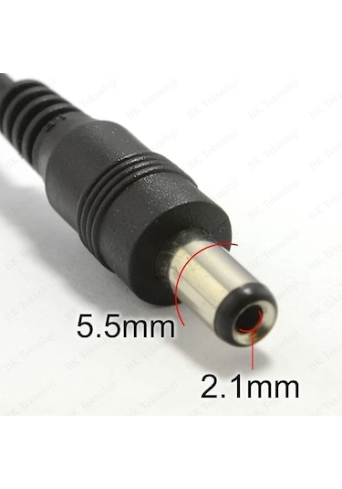 DC Güç 5.5x2.1mm 1 Erkek - 2 Dişi Çoklayıcı Kablo CCTV