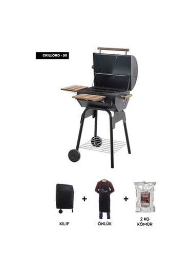 Cheffi Grillord 50 Barbekü Önlük Ve Kılıf Hediyeli Mavi