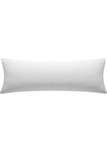Alla Turca Ranforce Yan Yatış Yastık Kılıfı 40x120 Cm Beyaz